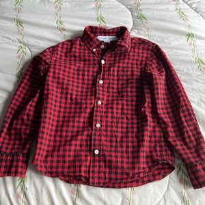 Red and black checkered button up, 8 y/o boy